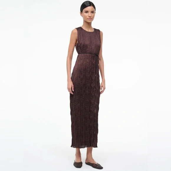 STAUD MIZU DRESS EARTH PLISSE - Picture 10 of 16